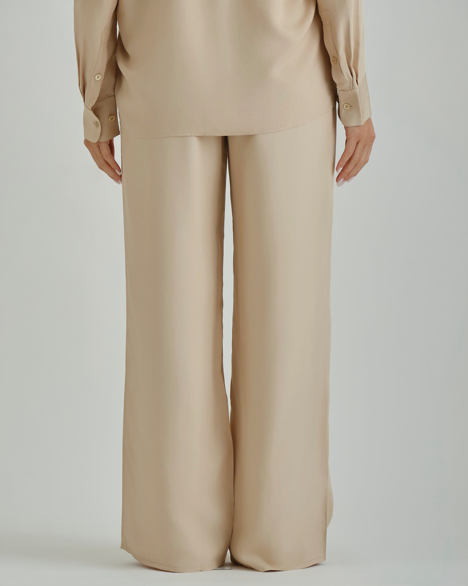 DRAWSTRING PANTS Dry Sand / 36