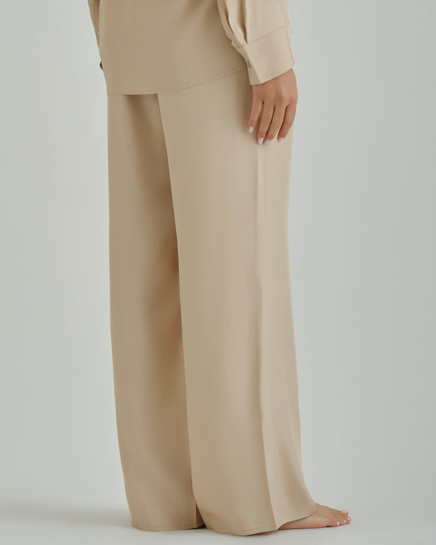 DRAWSTRING PANTS Dry Sand / 36