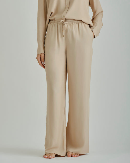 DRAWSTRING PANTS Dry Sand / 36