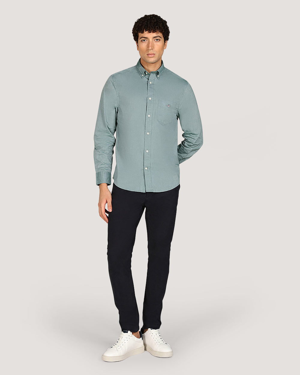 Gant Regular Classic Popl Shirt For Men FOREST GREEN / M