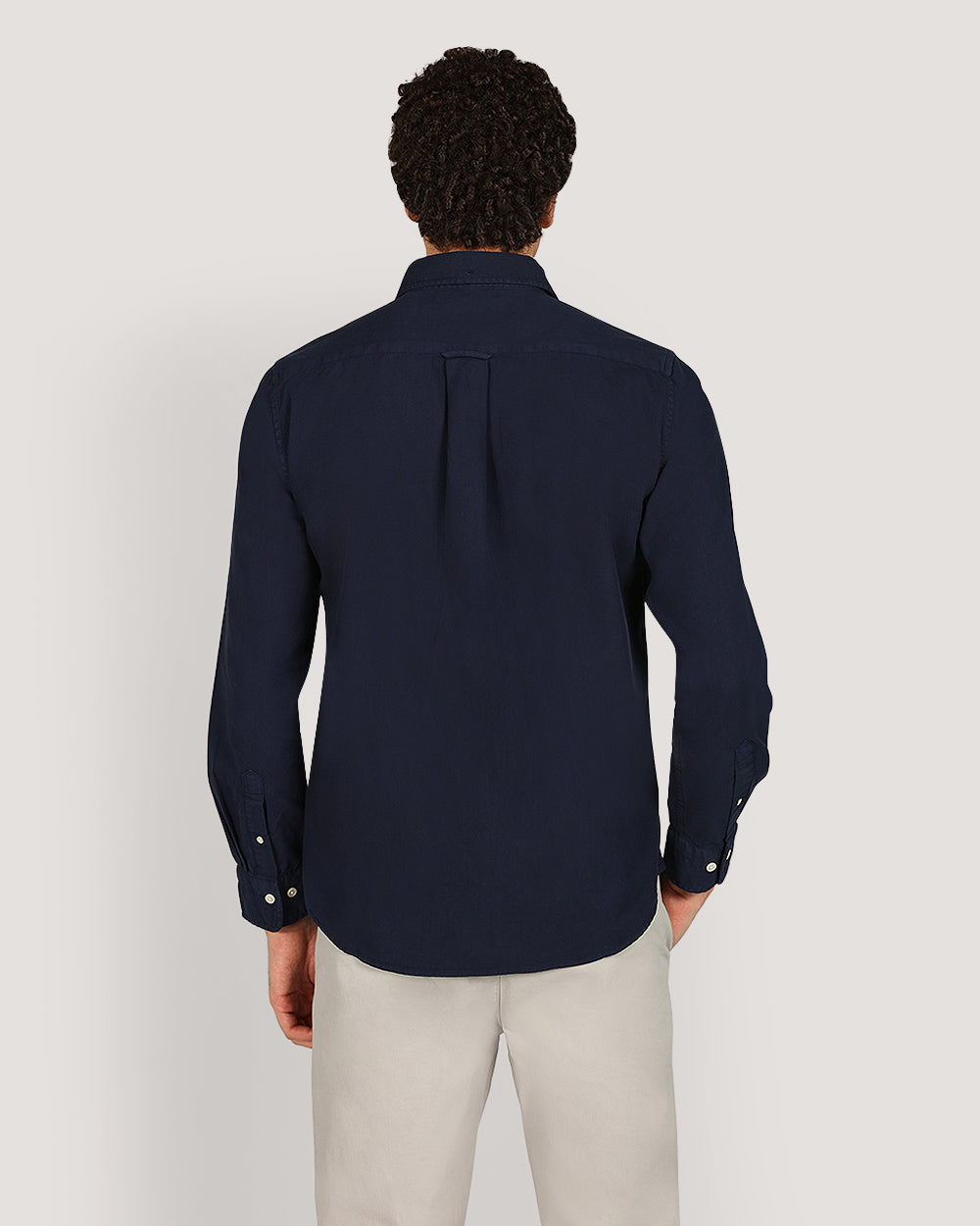 Gant Regular Garment Dyed Twill Shirt For Men EVENING BLUE / M