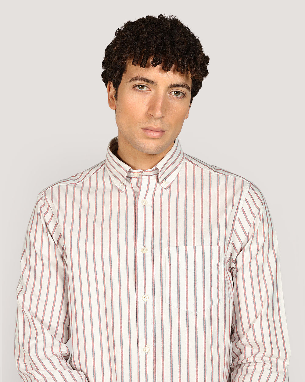 Gant Regular Archive Oxford Stripe Shirt For Men EGGSHELL / M