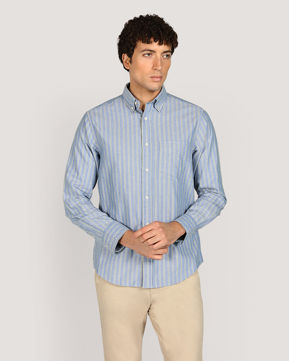 Gant Regular Archive Oxford Stripe Shirt For Men DELFT BLUE / M