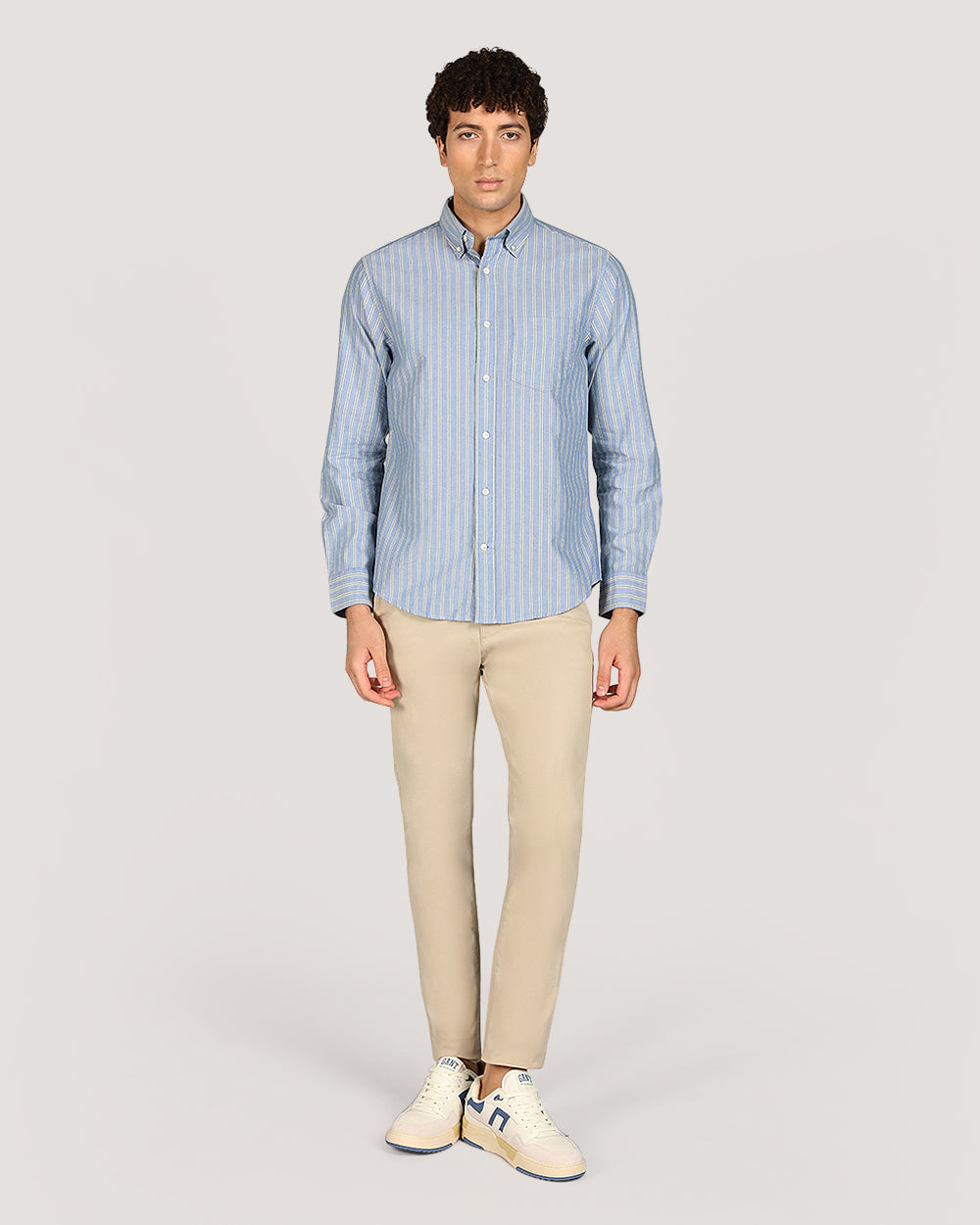 Gant Regular Archive Oxford Stripe Shirt For Men DELFT BLUE / M