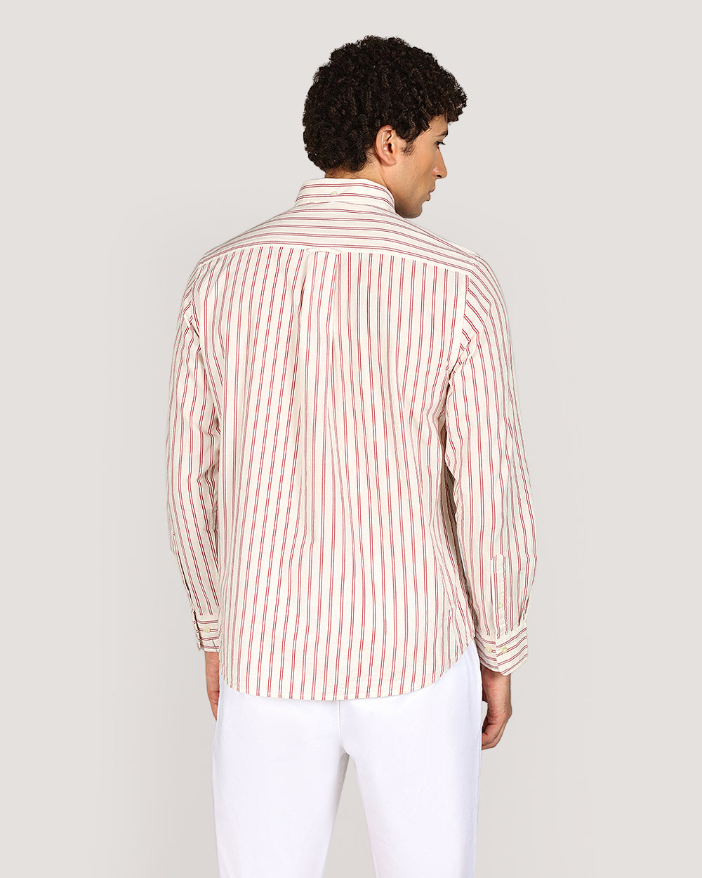 Gant Regular Archive Popl Stripe Shirt For Men CREAM / M