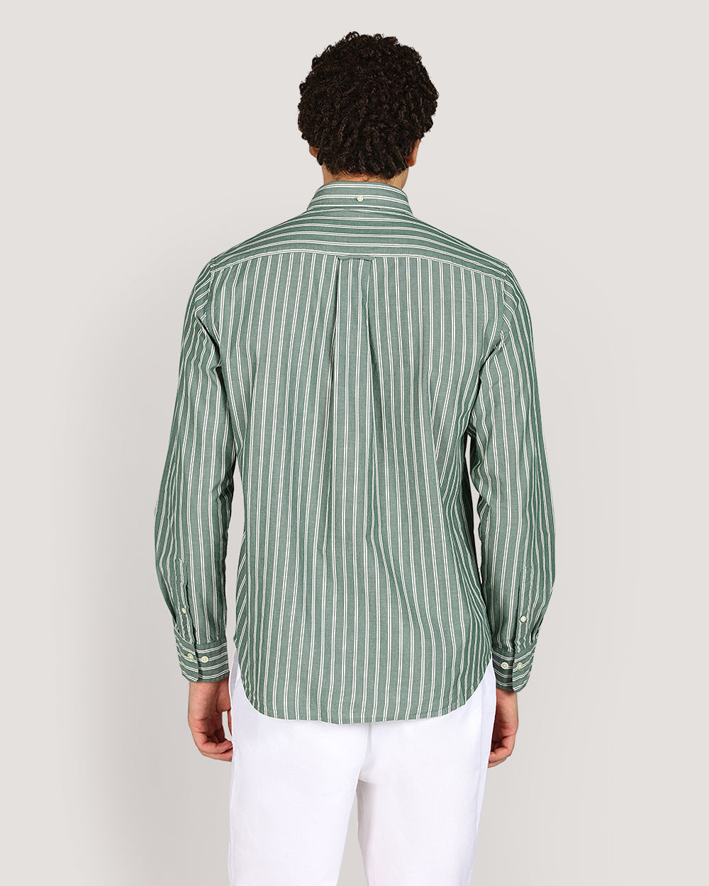 Gant Regular Archive Popl Stripe Shirt For Men FOREST GREEN / M