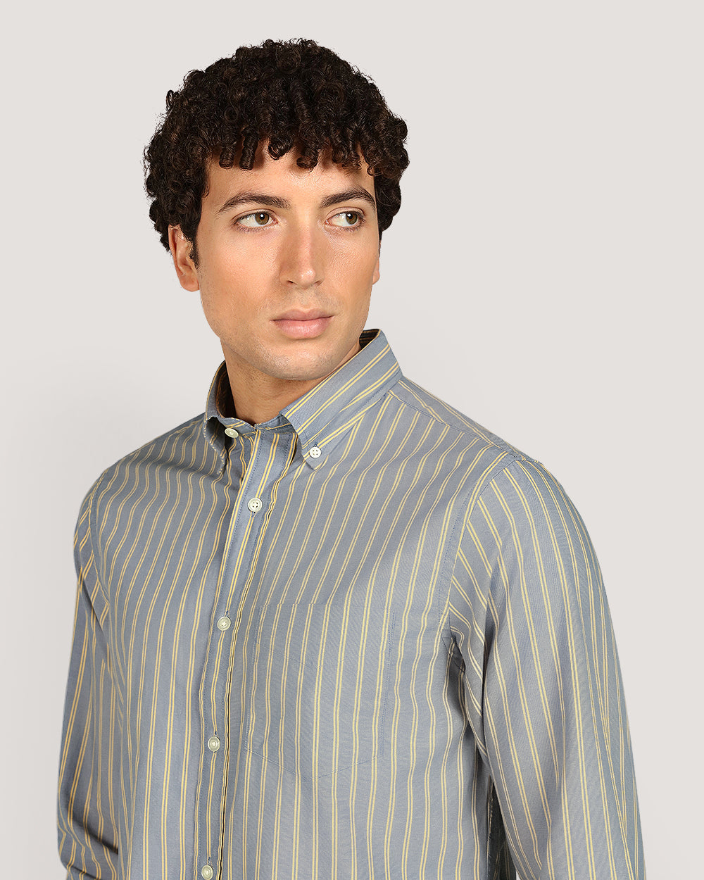 Gant Regular Archive Popl Stripe Shirt For Men DEEP WATER BLUE / M