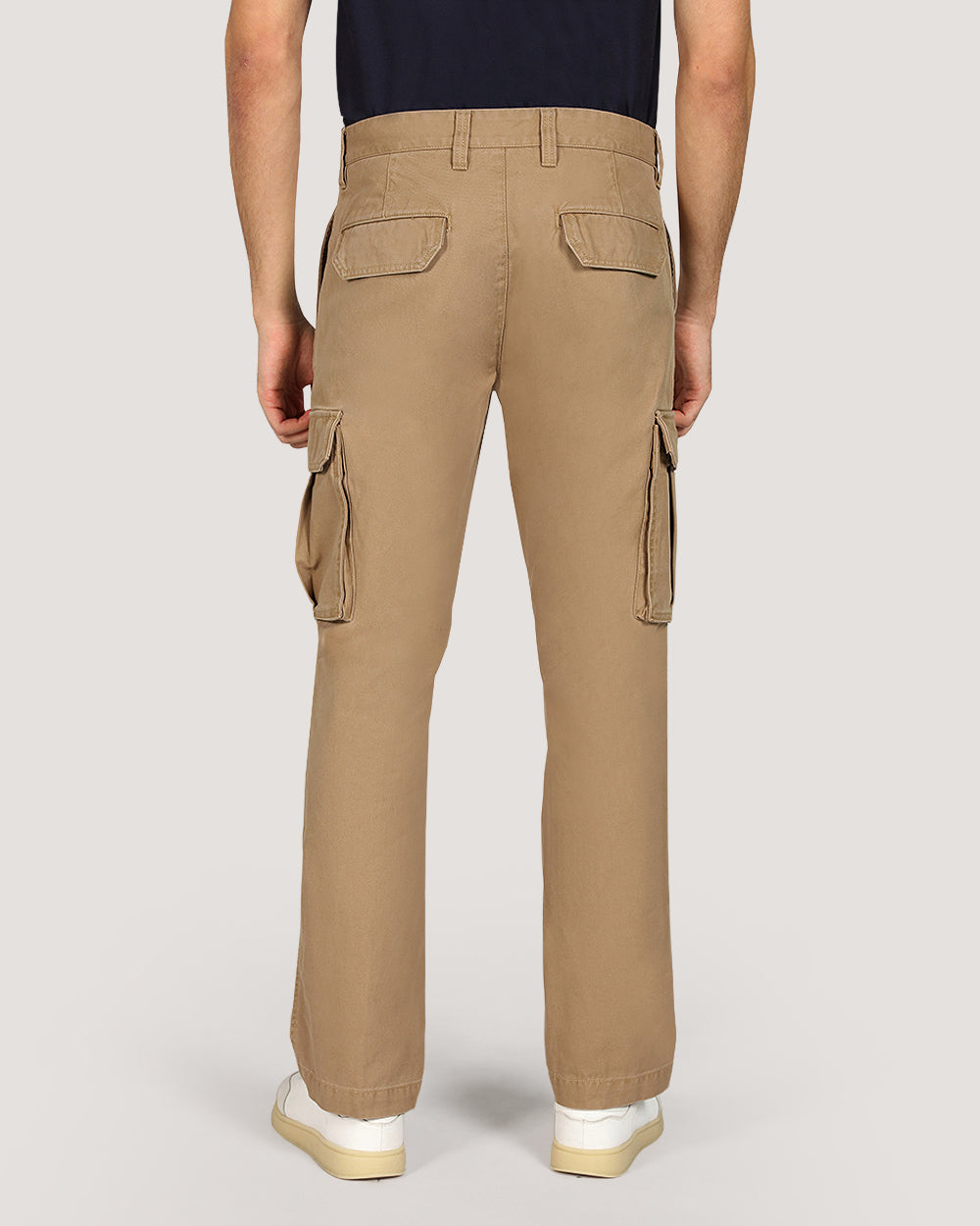 Gant Regular Cotton Twill Cargo Pants For Men DELICIOSO BROWN / 32X32