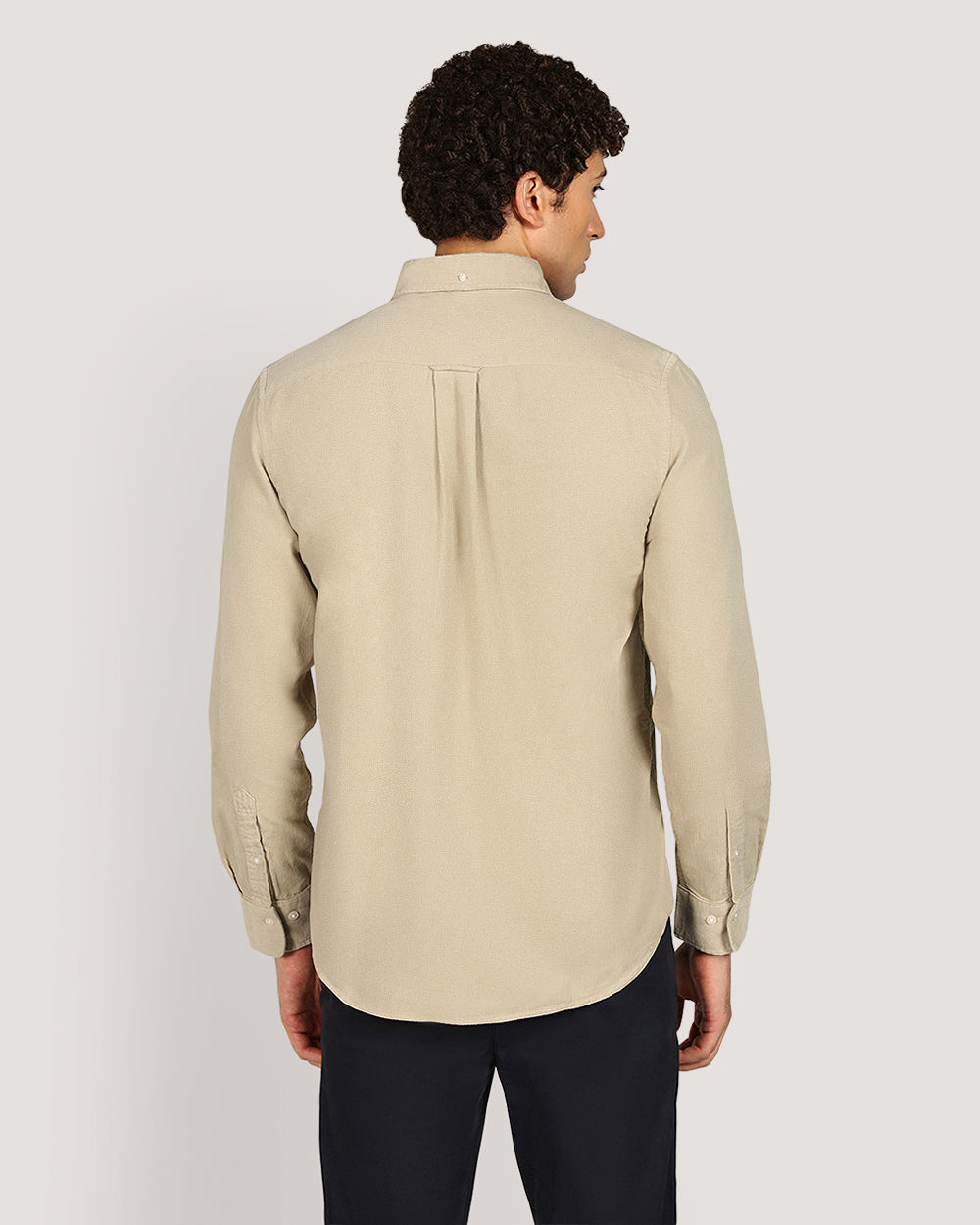 Gant Regular Corduroy Shirt For Men LATTE BEIGE / M
