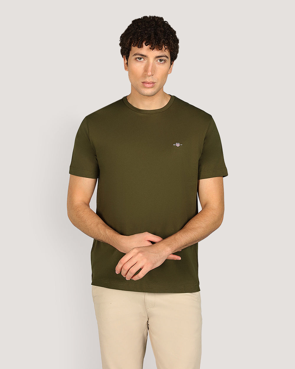 Gant Regular Shield Short Sleeve T-Shirt For Men SPEARMINT / M