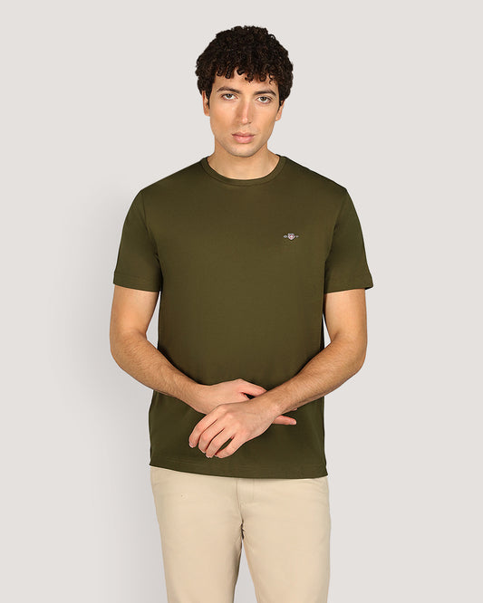 Gant Regular Shield Short Sleeve T-Shirt For Men SPEARMINT / M