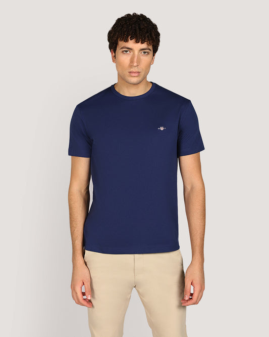 Gant Regular Shield Short Sleeve T-Shirt For Men PERSIAN BLUE / M