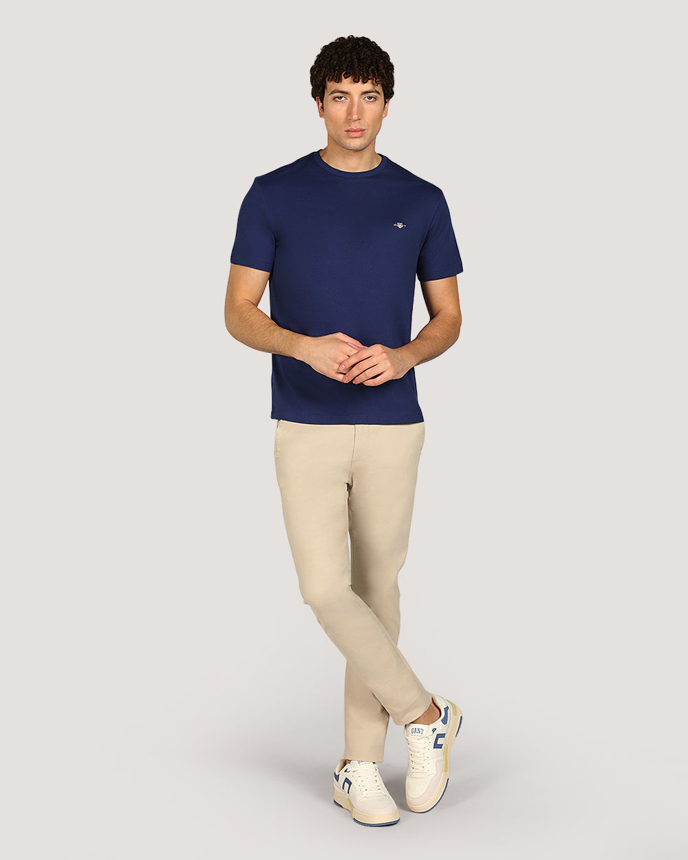 Gant Regular Shield Short Sleeve T-Shirt For Men PERSIAN BLUE / M