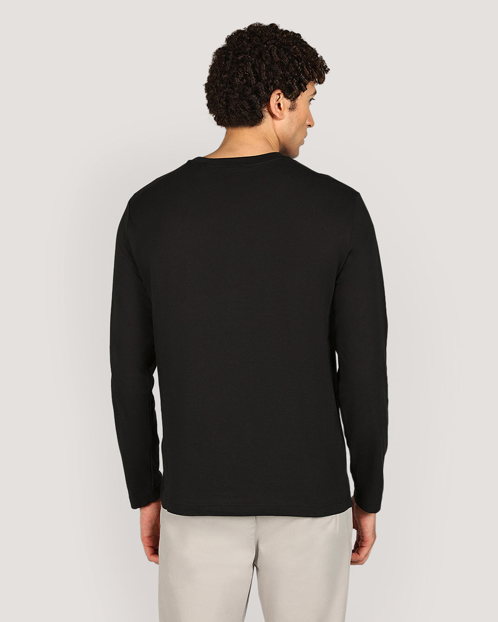 Gant Regular Tonal Shield Long Sleeve T-Shirt For Men BLACK / M