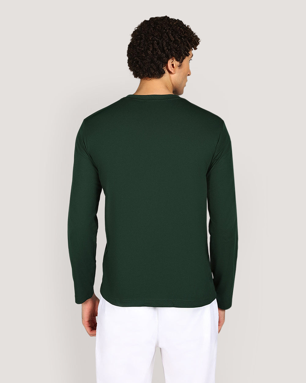 Gant Regular Tonal Shield Long Sleeve T-Shirt For Men TARTAN GREEN / M