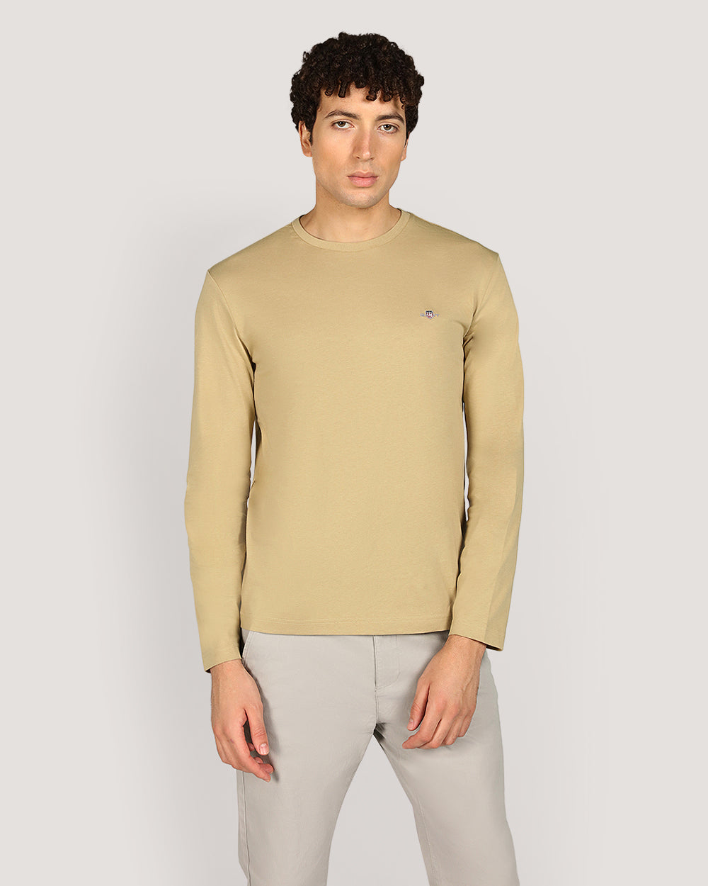 Gant Regular Shield Long Sleeve T-Shirt For Men WHITE / M