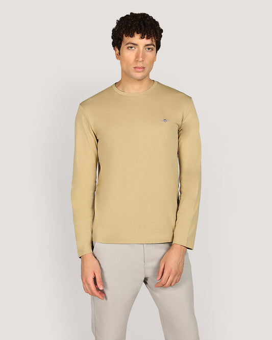Gant Regular Shield Long Sleeve T-Shirt For Men WHITE / M