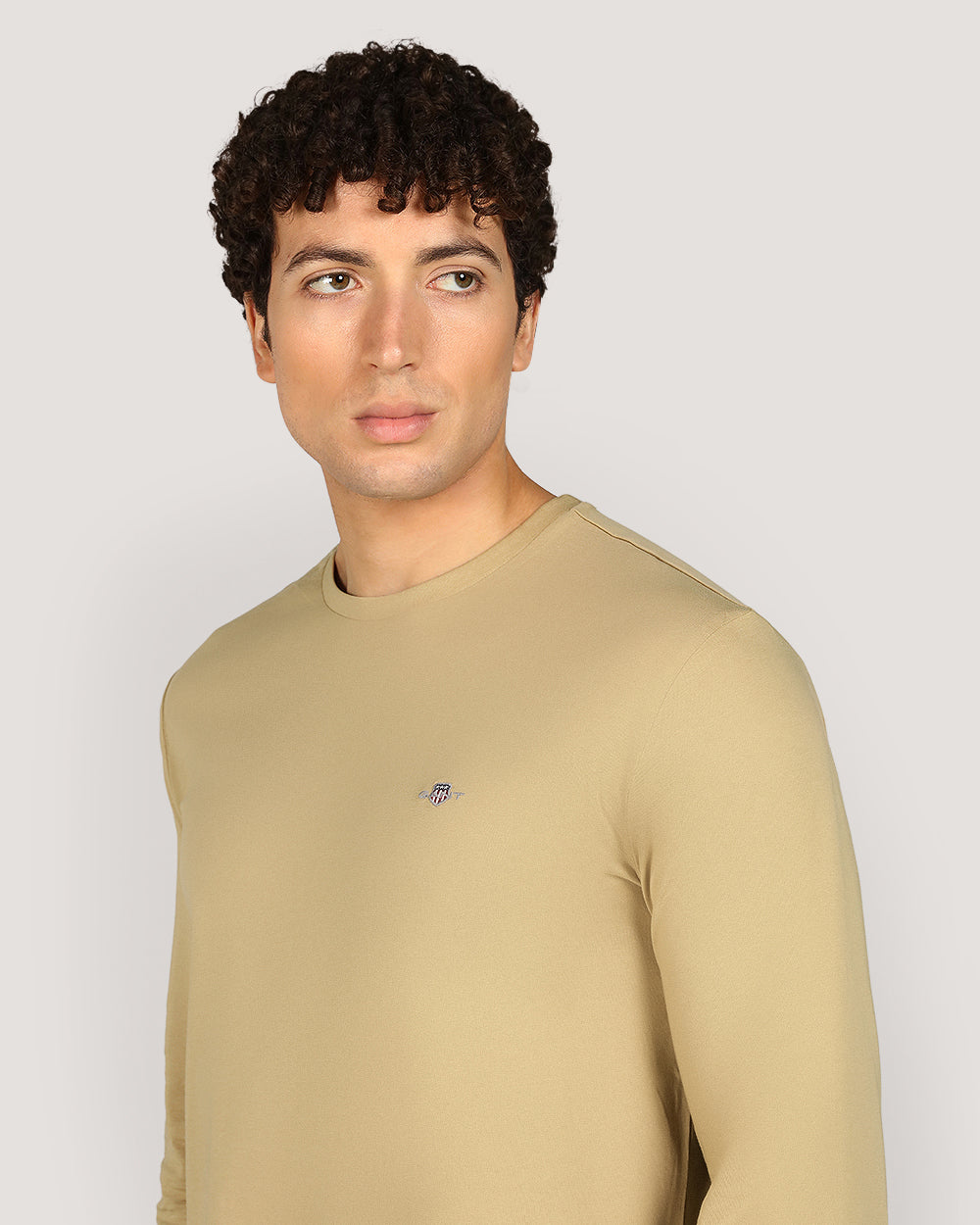 Gant Regular Shield Long Sleeve T-Shirt For Men WHITE / M