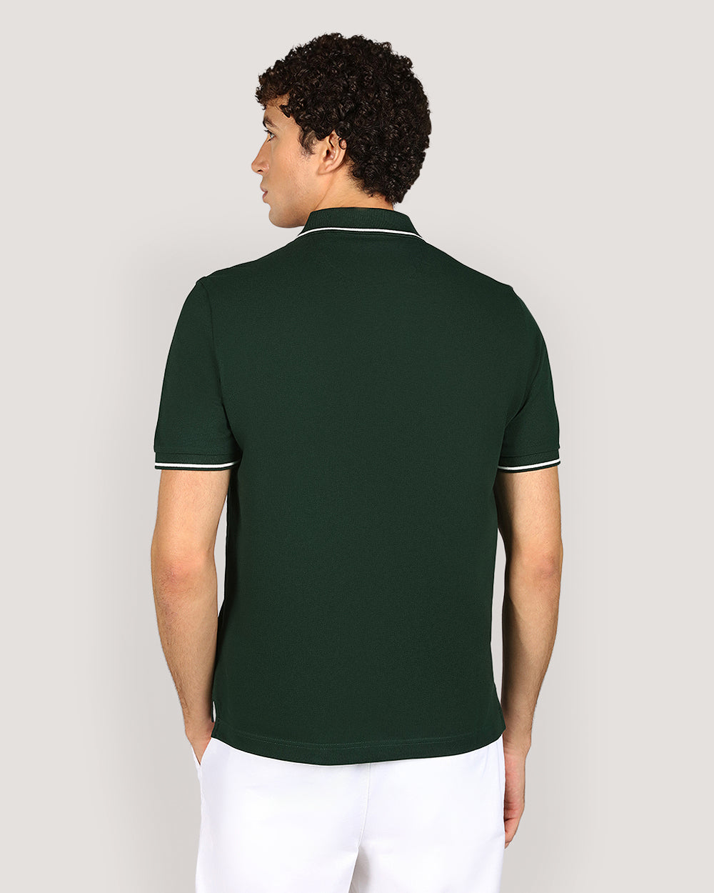 Gant Tippg Short Sleeve Piqué Polo Shirt For Men TARTAN GREEN / M