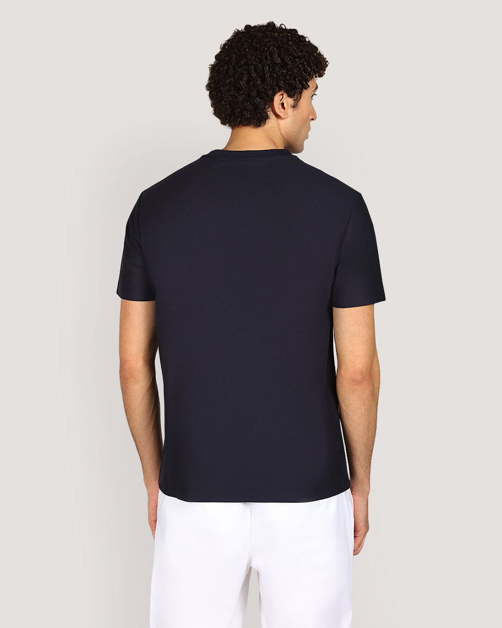 Gant Twill Texture Short Sleeve T-Shirt For Men EVENING BLUE / M