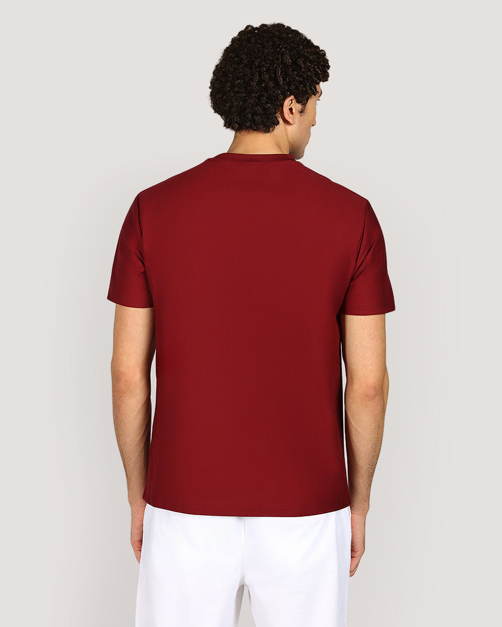 Gant Twill Texture Short Sleeve T-Shirt For Men PLUMPED RED / M