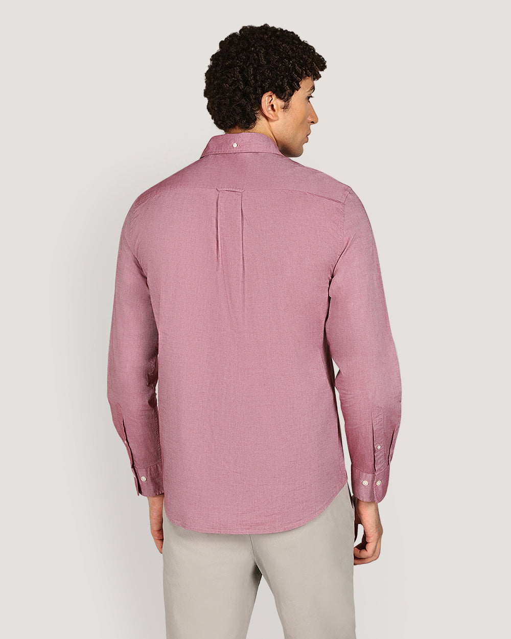 Gant Regular Classic Popl Shirt For Men CHRYSANTEMUM RED MELANGE / M