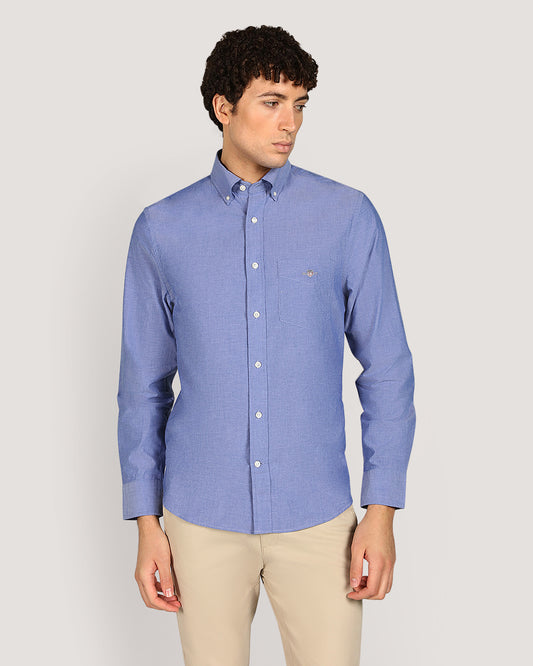 Gant Regular Classic Popl Shirt For Men COLLEGE BLUE / M
