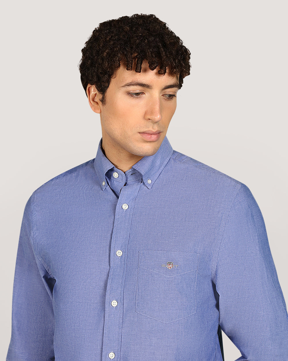 Gant Regular Classic Popl Shirt For Men COLLEGE BLUE / M