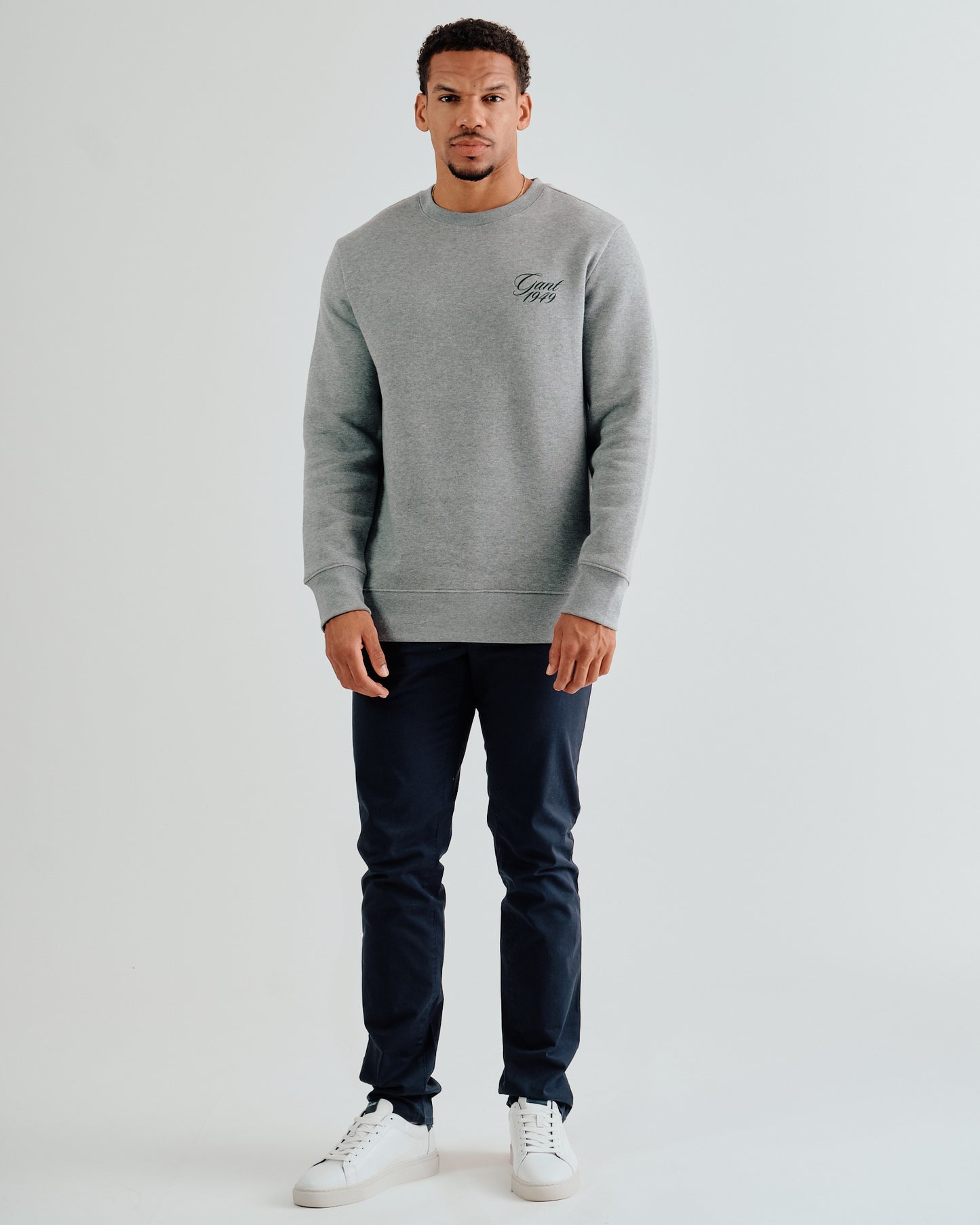 Dubai Capsule Graphic Crew Neck Sweatshirt – Grey Melange