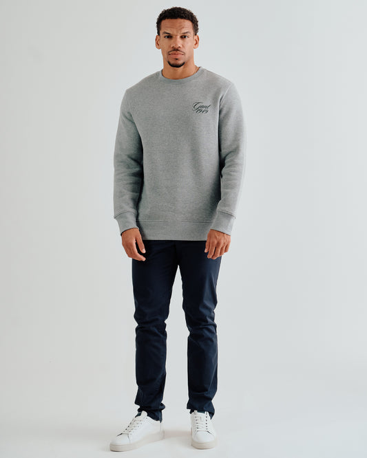 Dubai Capsule Graphic Crew Neck Sweatshirt – Grey Melange