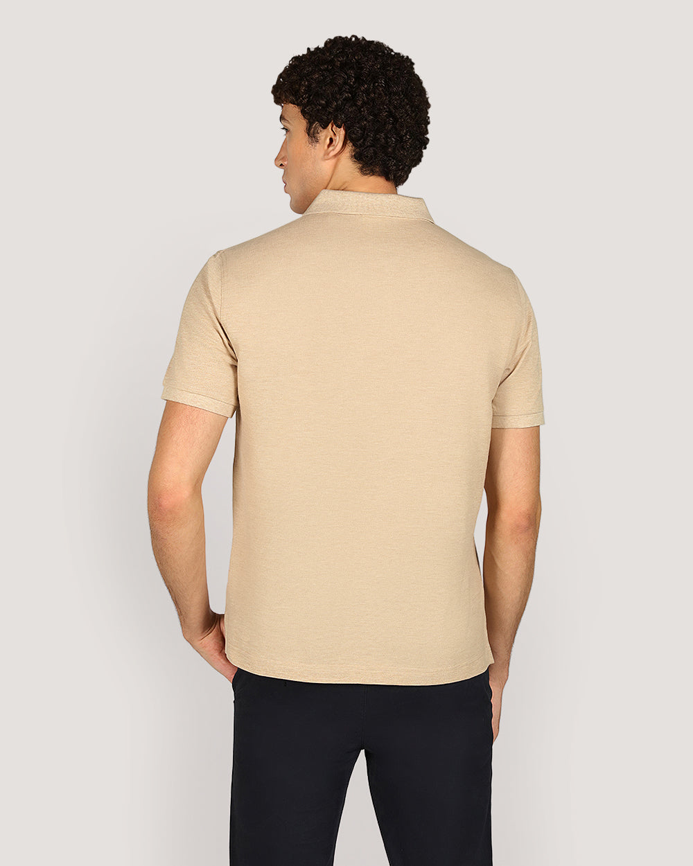 Gant Regular Shield Short Sleeve Piqué Polo Shirt For Men KHAKI MELANGE / M