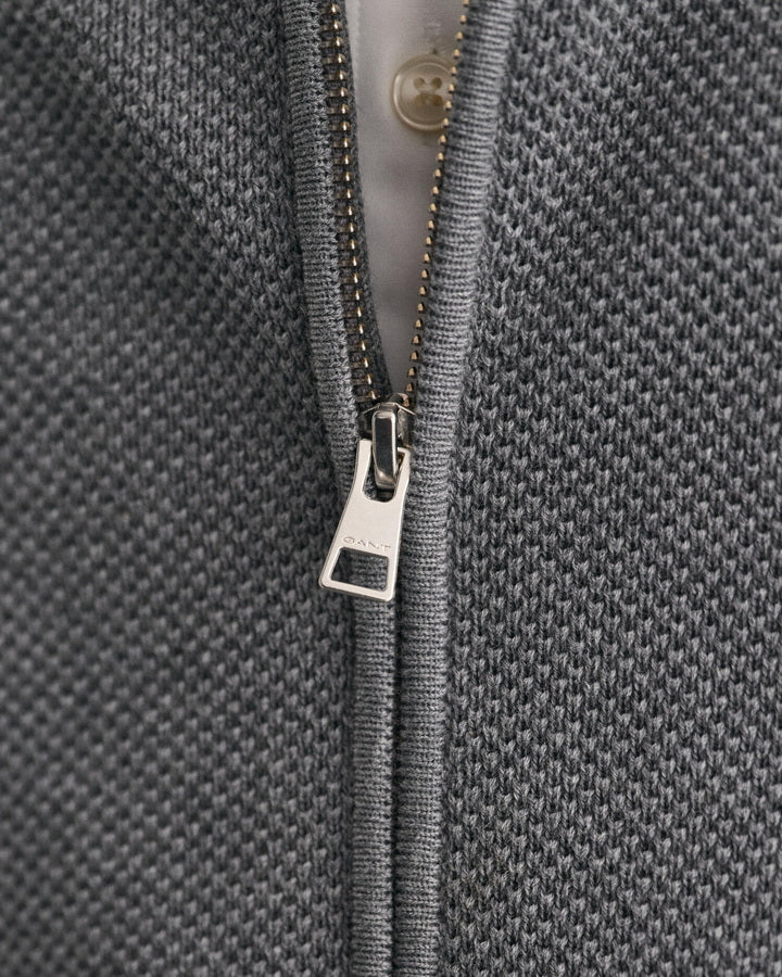 Gant Cotton Piqué Zip Cardigan