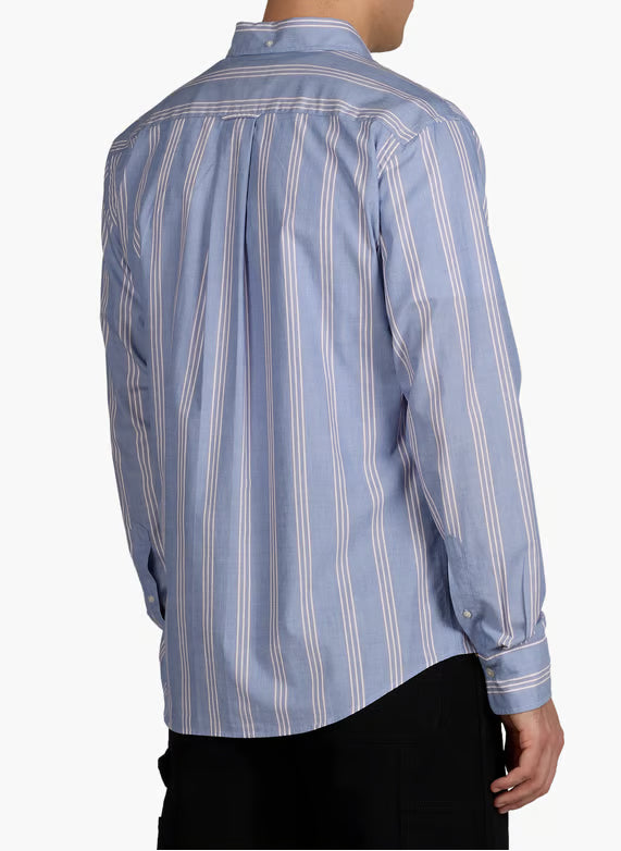 Regular Poplin Fil A Fil Stripe Shirt