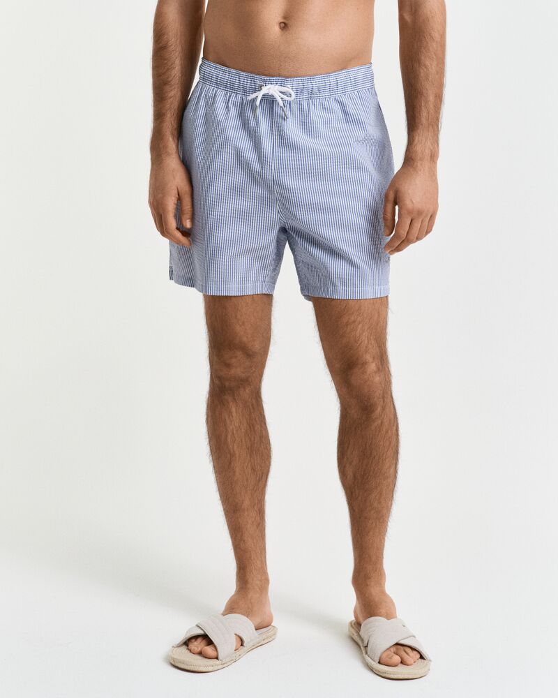 SEERSUCKER SWIM SHORTS Blue / S