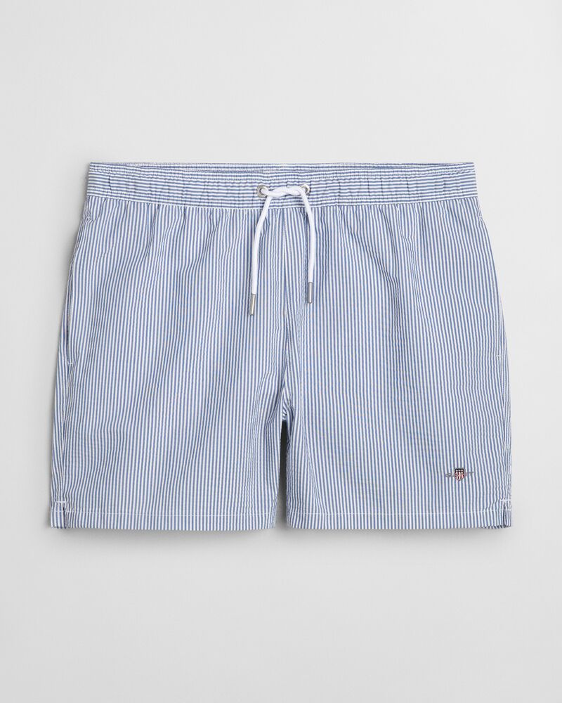 SEERSUCKER SWIM SHORTS Blue / S