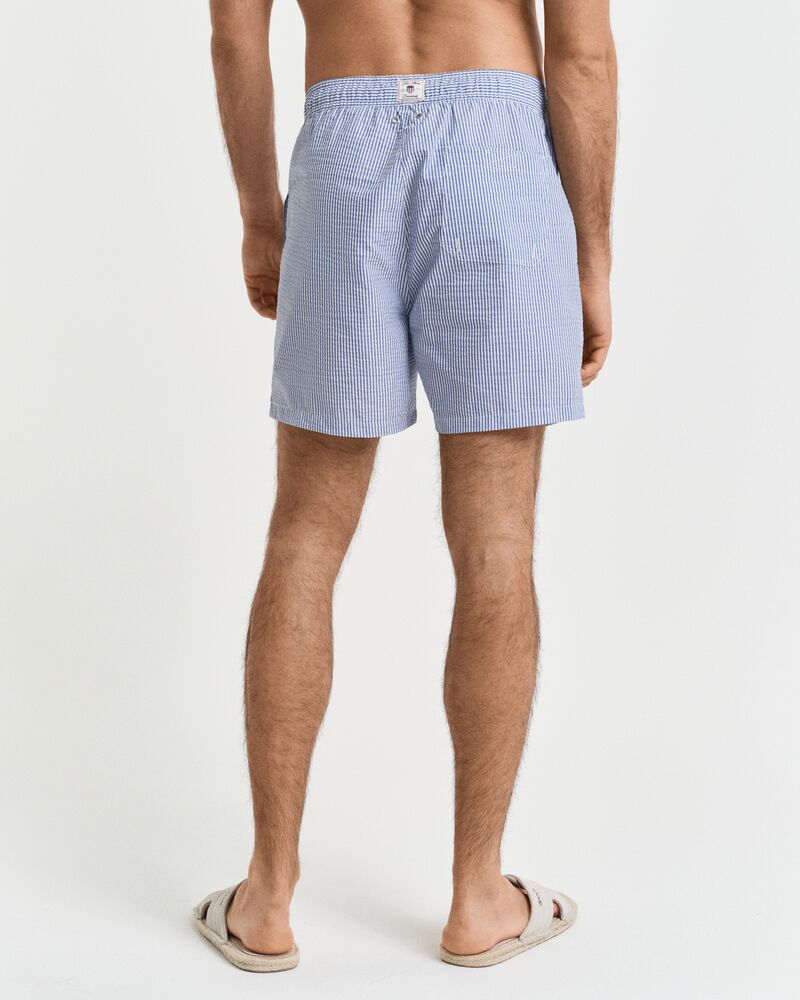 SEERSUCKER SWIM SHORTS Blue / S