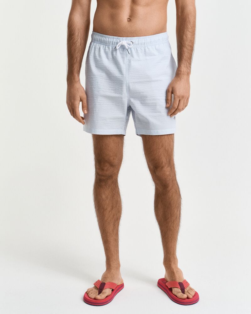 SEERSUCKER SWIM SHORTS Blue / S