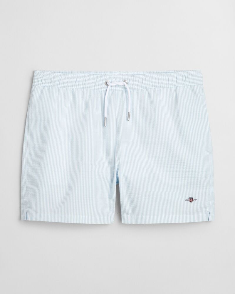 SEERSUCKER SWIM SHORTS Blue / S