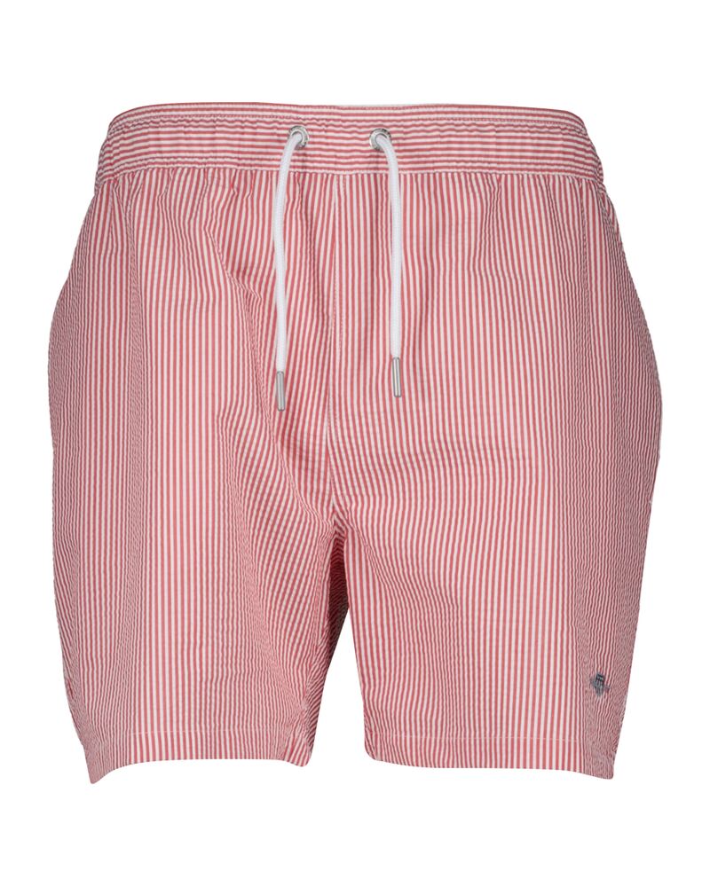 SEERSUCKER SWIM SHORTS Red / S