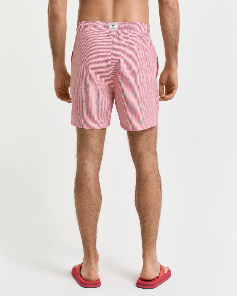 SEERSUCKER SWIM SHORTS Red / S