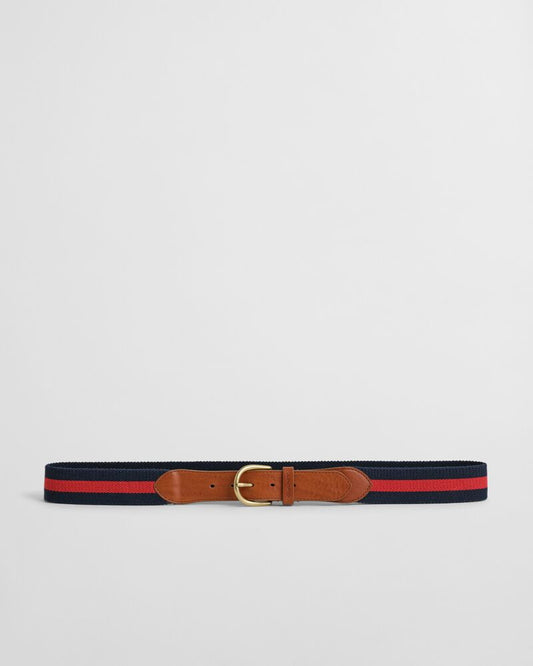 STRIPED WEBBING BELT Blue / 80X32