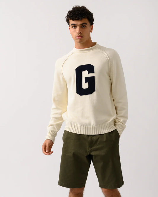 Gant Intarsia G Crew Neck Sweater