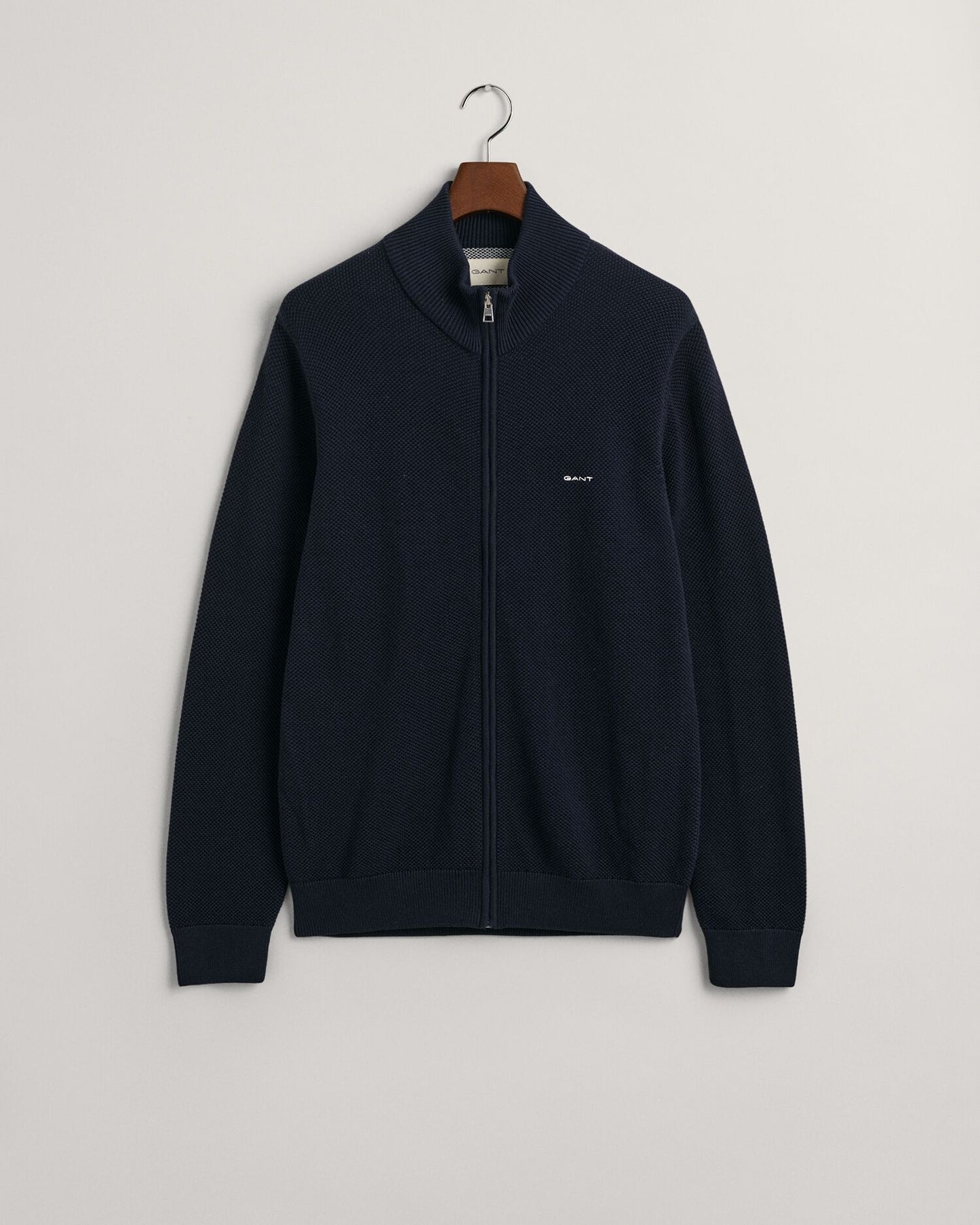 Gant Cotton Piqué Zip Cardigan