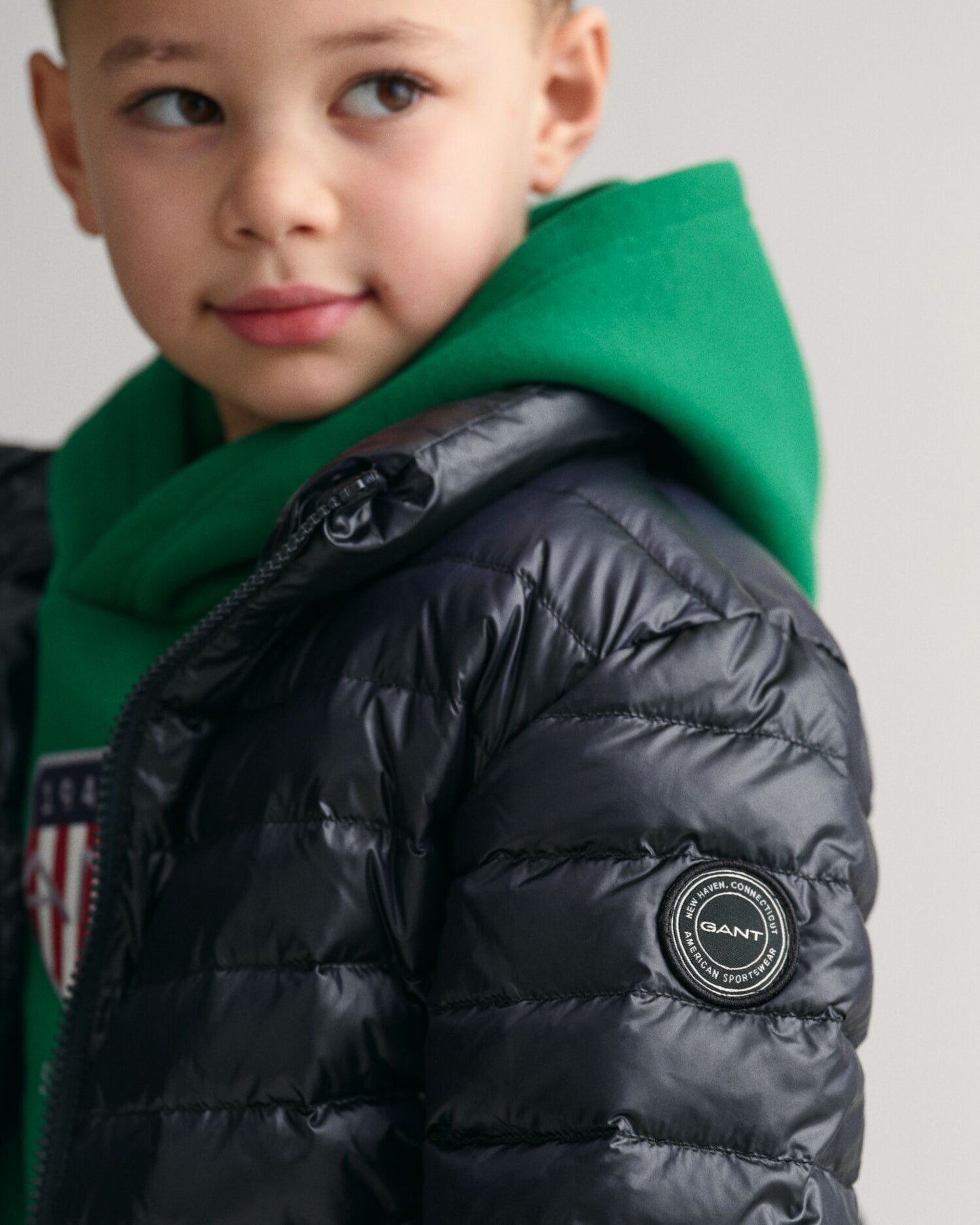Kids Shiny Lightweight Padded Down Jacket