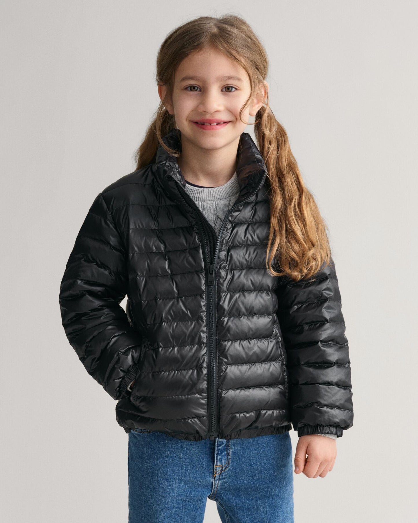 Kids Shiny Lightweight Padded Down Jacket