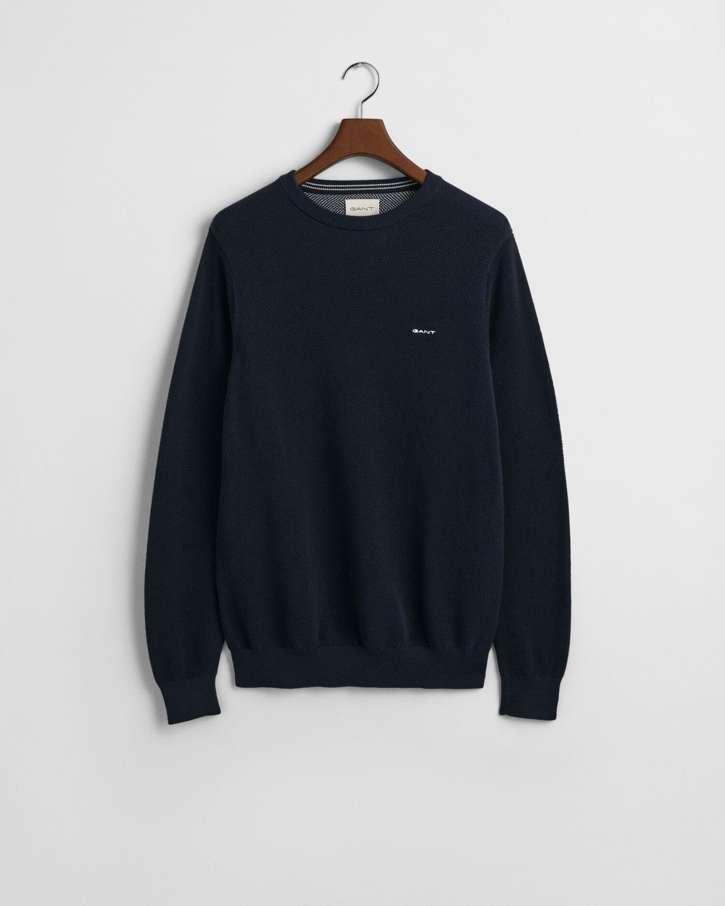 Gant Cotton Piqué Crew Neck Sweater