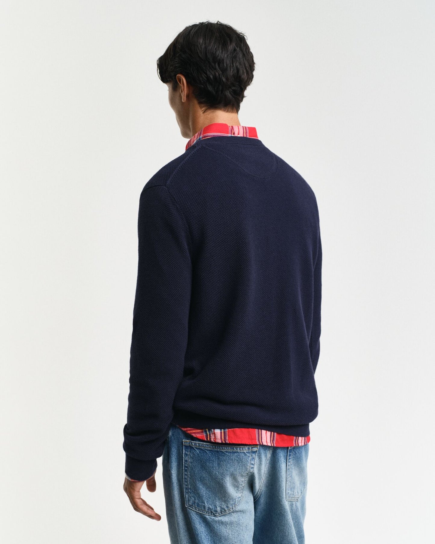 Gant Cotton Piqué Crew Neck Sweater