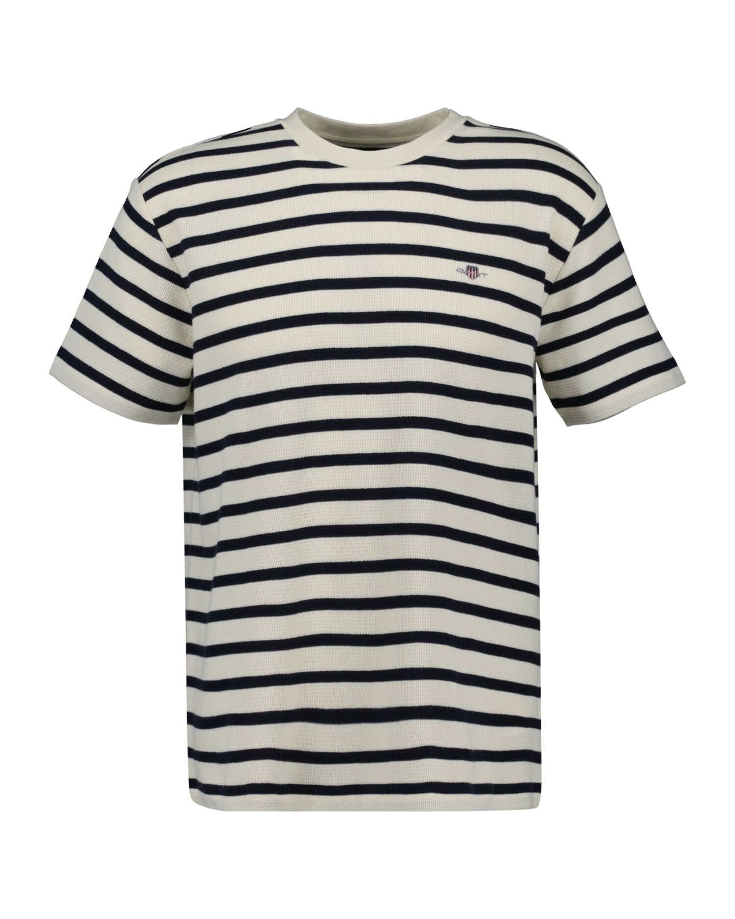 Gant Waffle Stripe Short Sleeve T-Shirt