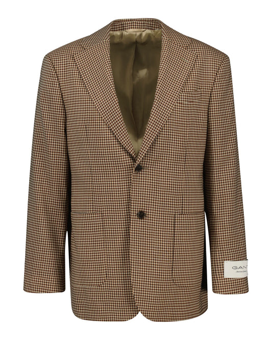 GANT Relaxed Fit Gingham Check Blazer