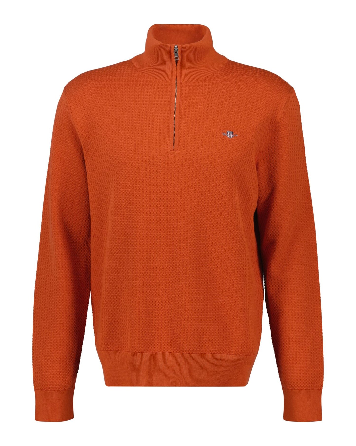 Textured Cotton Short Sleeve Polo